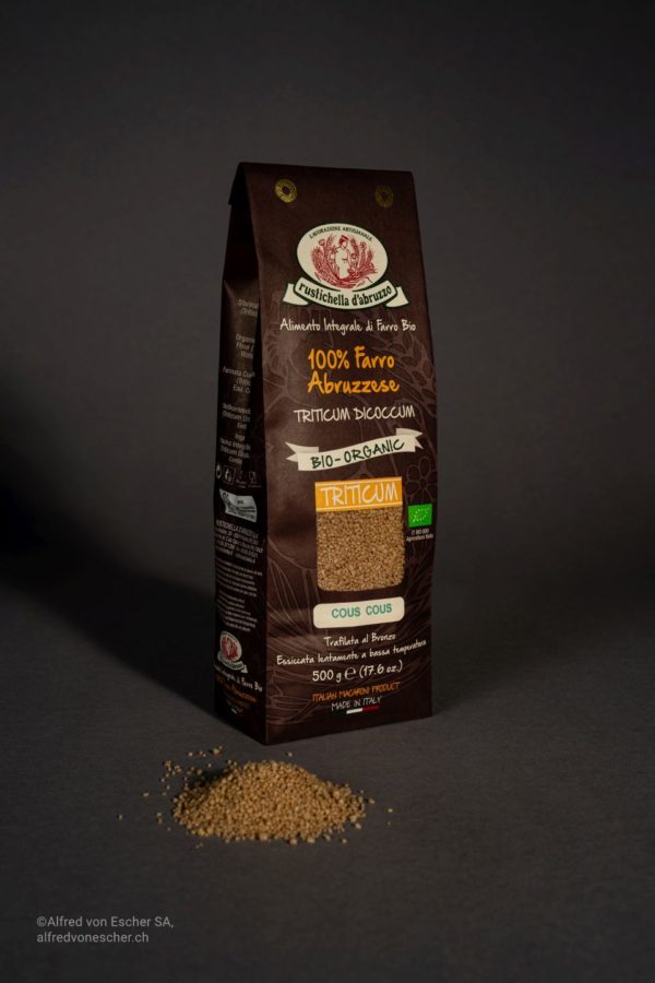 Dinkel Couscous, CC di farro Rust. D'Abr. 500g ITA