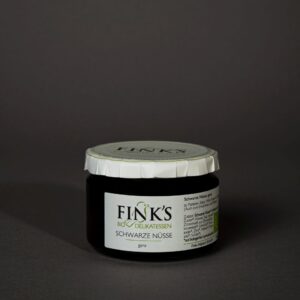 Schwarze, ganze Baumnüsse Finks Bio 130g AUT